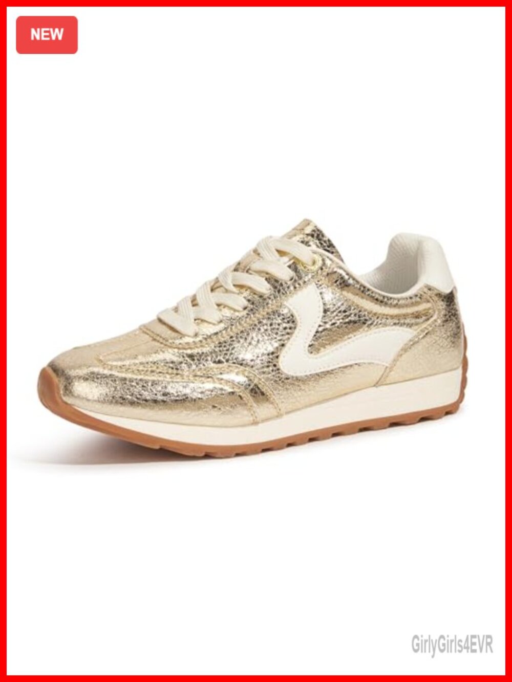 LUCKY STEP Women's Retro Fashion Sneakers Lace-Up Casual Walking Trainers